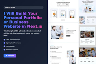 build personal portfolio or business website using nextjs