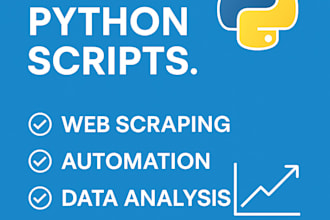 create powerful python scripts for automation, scraping, and data analysi