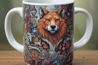 make awesome custom coffee mug design