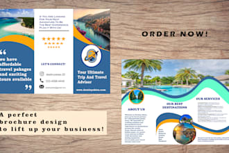design professional and trendy flyer, brochure or other marketing material