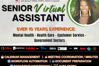 be your senior virtual admin assistant, ai and workflow automation expert