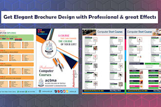 create professional flyers, posters and bifold, trifold brochures