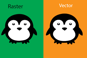 do vector tracing logo, vectorize image, raster to vector ai