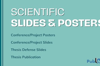 make your slides for conference paper or make scientific poster as your need
