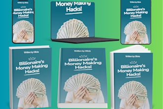 design a digital product mockup, ebook and ecover bundle
