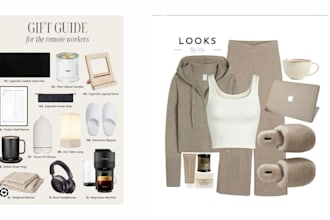design gift guides and outfit collages for ltk social media