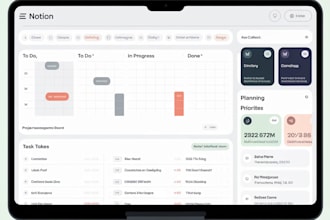 build  custom notion dashboard to  your life or business