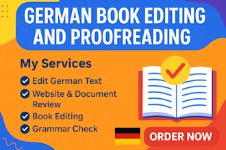proofread german text website edit document review book editing grammar check