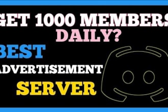 boost, promote and grow your discord server organic promotion to get real membe