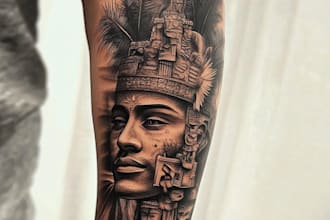 make a geometric tattoo design