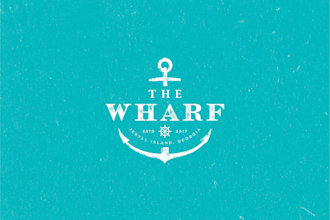 design clean hip casual seafood restaurant logo