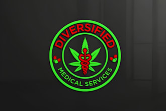 do cannabis, marijuana, weed, hemp, cbd and mascot logo with creative thinking