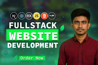 develop mern stack web app as a full stack developer, mern stack development