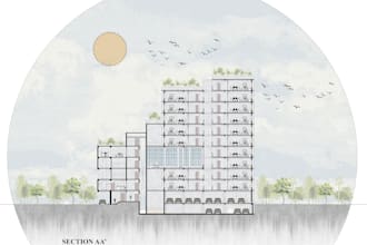 render site plans, floor plans, section, in photoshop
