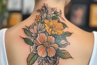 create original custom japanese tattoo design for you