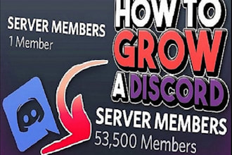 advertise, boost and grow your discord server, organic promotion to get members