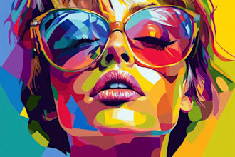 draw an awesome wpap pop art portrait style