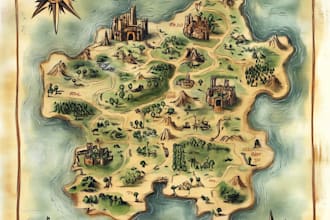 create a tiled fantasy map