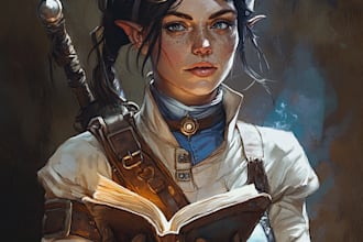 do a dnd and d and d character art illustration for you