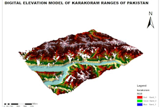create dem model of any mountanious areas in the world