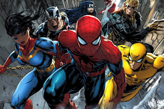 draw your favorite superhero character and comic