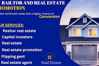 real estate promotion high capital investors flipping agent