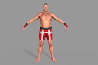 poly3d character model, realistic texture, control rig, mocap, animation, aaa