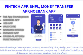 build fintech app bnpl app investment app online app wallet app lending app