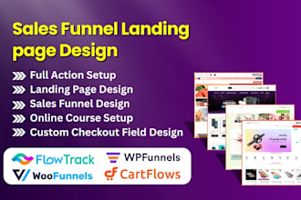 build or rebuild cartflow pro landing page design with online store