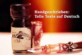 write impressive german content