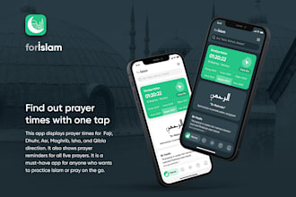 develop muslim prayer app, ramadan app, food delivery app, islamic app, hajj app
