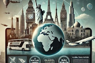 book flights, process visas, and reserve hotels