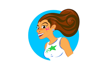 design mascot adventurous female required character logo