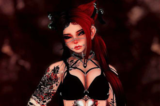 create 3d vrchat avatar vrc avatar vr character anime model furry avatar