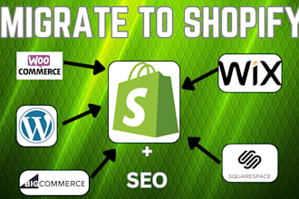 migrate transfer move clone squarespace wix weebly wordpress to shopify website