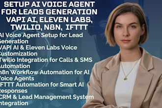 setup ai voice agent for leads generation vapi ai eleven labs twilio n8n IFTTT