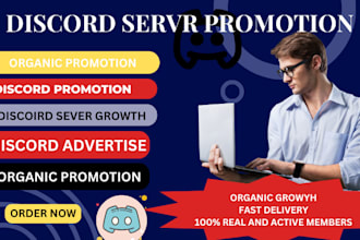promote, advertise, grow your discord server with real, and active users