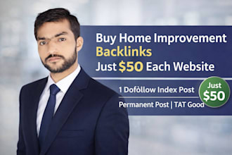 publish home improvement backlinks