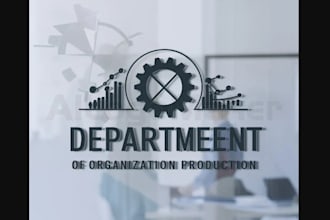 create vintage production logo