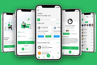 build job portal app, job listing app, job seeker app and website
