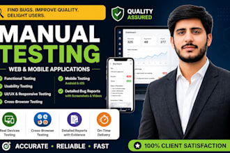 do QA manual testing for your web and mobile applications