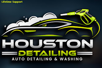 do automotive, auto detailing, car racing and car wash logo