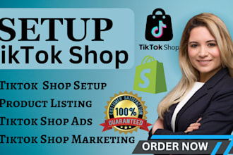 set up tiktok shop dropshipping tiktok products listing tiktok ads conversion