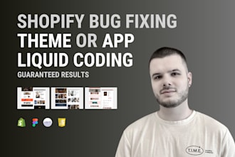fix any bug on shopify theme or apps with liquid coding
