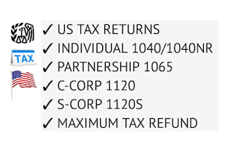 prepare tax returns for individual and business 1040, 1120
