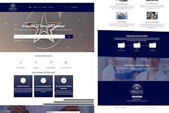 build healthcare staffing agency website, healthcare website, home care website