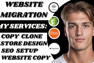 migrate website copy clone transfer backup website ecommerce store to shopify