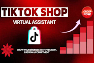 manage tiktok store, tik tok shop VA, product listing, tiktok shop