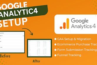 setup google analytics ga4, ga4 ecommerce events, conversion tracking