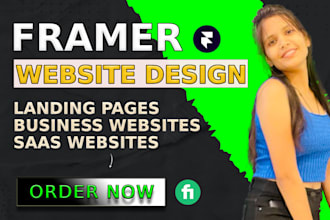 create modern framer website design, framer landing page, framer bug fix